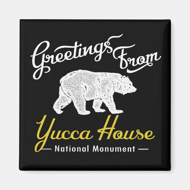 Yucca House National Monument Bear Magnet (Front)