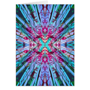 Yucca Op Art in Turquoise