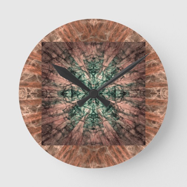 Yucca Op Quilt Round Clock (Front)