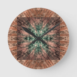 Yucca Op Quilt Round Clock