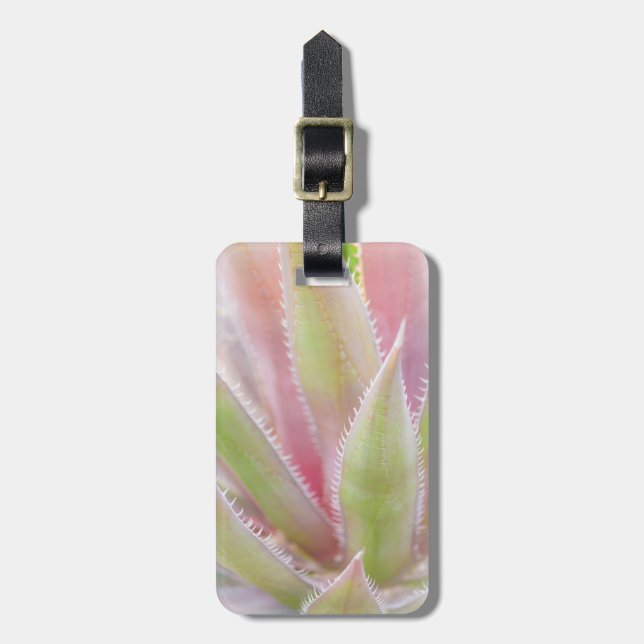 Yucca plant close-up luggage tag (Front Vertical)