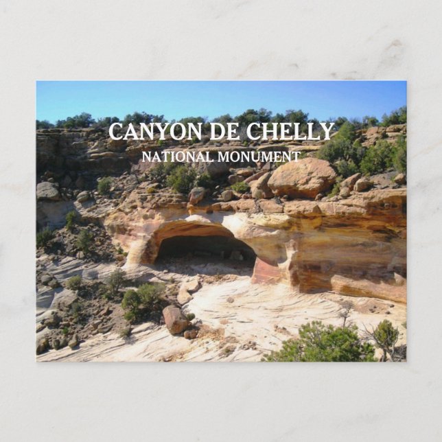 Yucca Point Overlook, Yucca Cave Canyon de Chelly Postcard (Front)