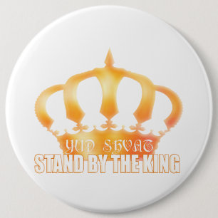 Yud Shvat 6 Inch Round Button