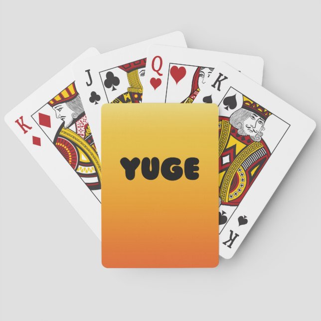 YUGE DESIGN PLAYING CARDS (Back)
