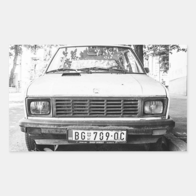 Yugo, old yugoslavian car sticker (Front)