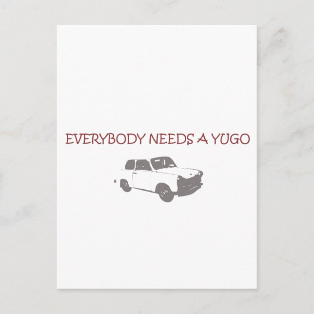 YUGO POSTCARD (Front)