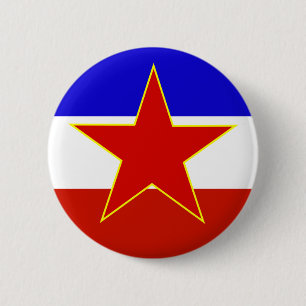 Yugoslavia Flag 2 Inch Round Button