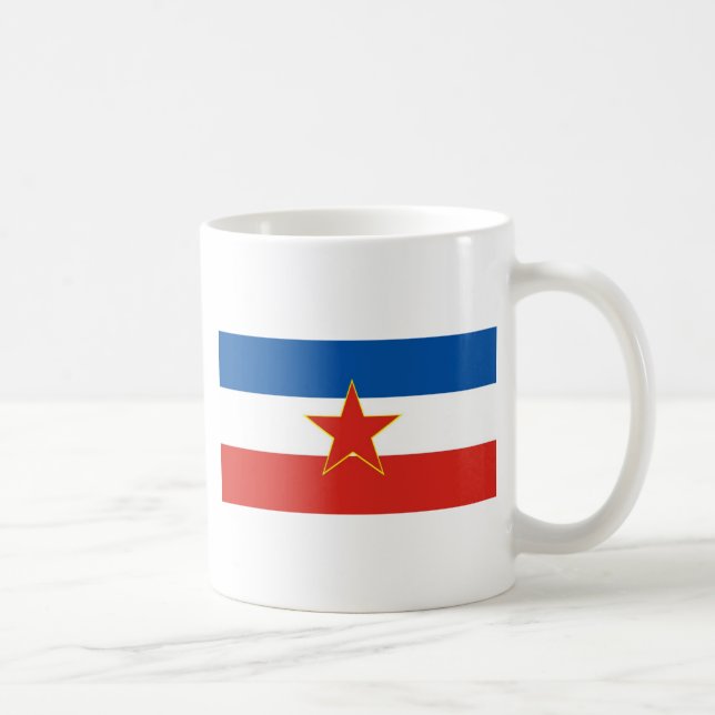 yugoslavia flag coffee mug (Right)