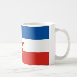 yugoslavia flag coffee mug