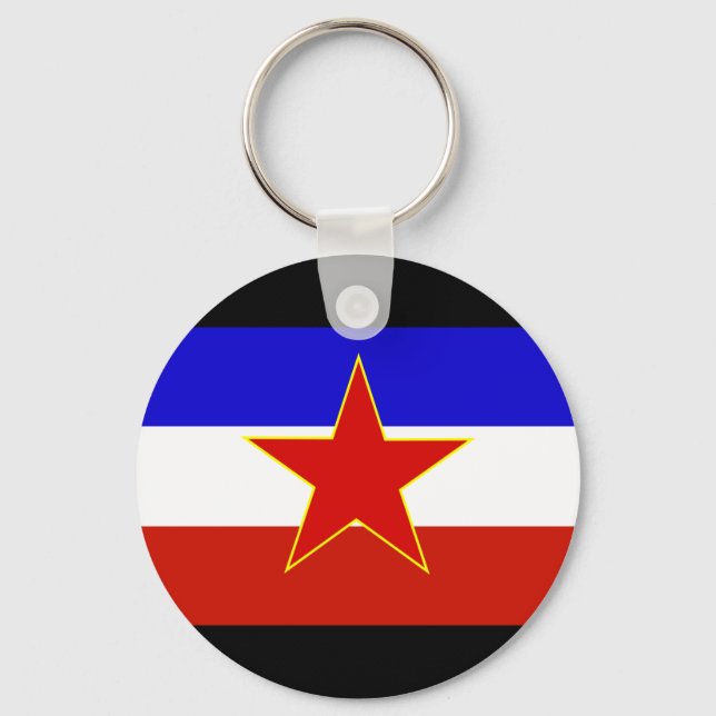 Yugoslavia Flag Keychain (Front)