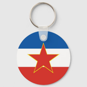 yugoslavia flag keychain