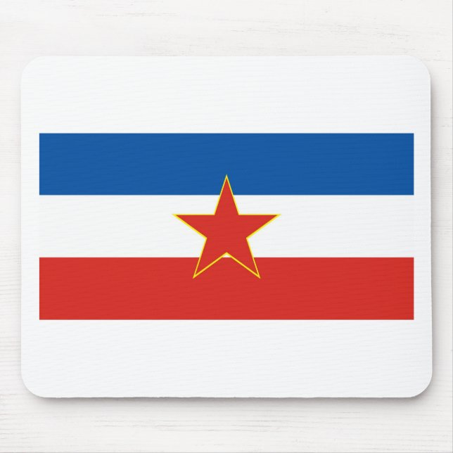 yugoslavia flag mouse pad (Front)