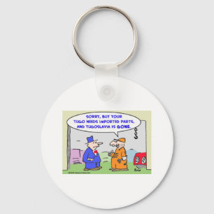 yugoslavia imported parts keychain