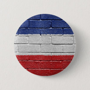 Yugoslavia Kingdom Flag 2 Inch Round Button