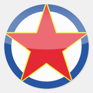 Yugoslavia - retro classic round sticker