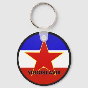 Yugoslavia Roundel quality Flag Keychain