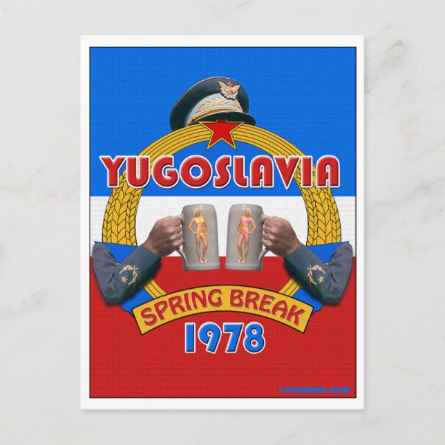 Yugoslavia Spring Break 1978 Travel Postcards (Front)