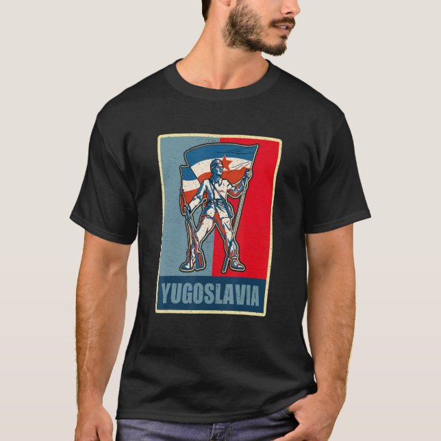 Yugoslavija Jugo Jebiga Tito Balkan Sfry Yugoslavi T-Shirt (Front)