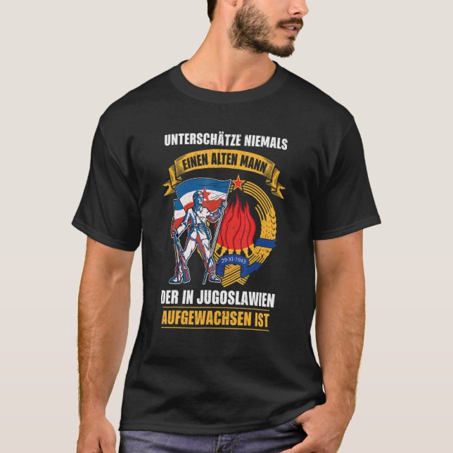 Yugoslavija Jugo Jebiga Tito Balkan Sfry Yugoslavi T-Shirt (Front)