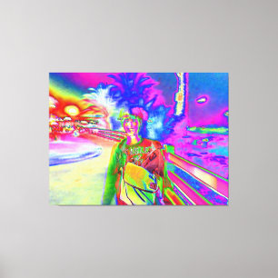 Yuji in Santa Monica Canvas Print