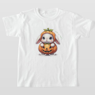 Yukata Bunny with Apple Candy - Pink Pastel Ribbon T-Shirt
