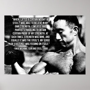 Yukio Mishima - Motivational Gym Poster