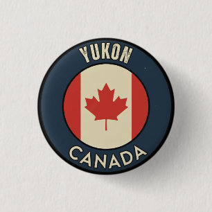 Yukon Canada 1 Inch Round Button