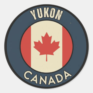 Yukon Canada Classic Round Sticker