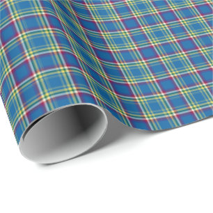 Yukon Territory Canada Tartan Wrapping Paper