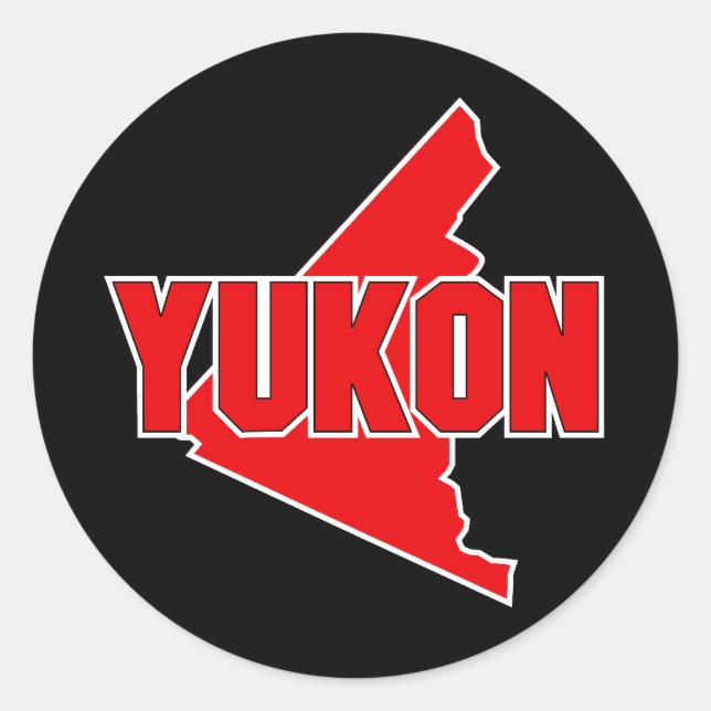Yukon Territory Classic Round Sticker (Front)