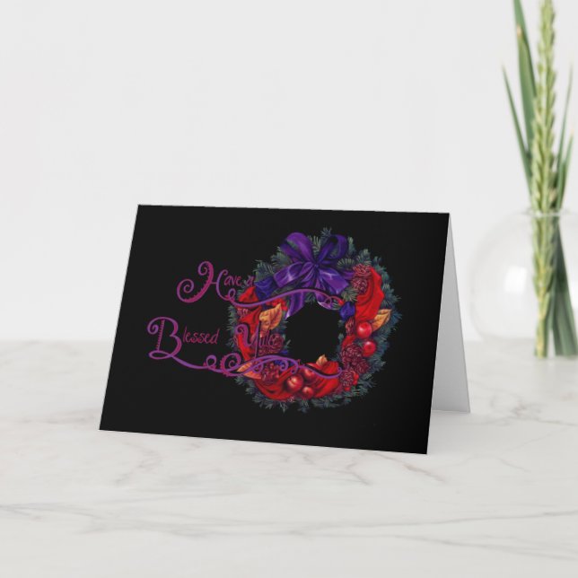 Yule Blessings: Greeting Cards (Front)