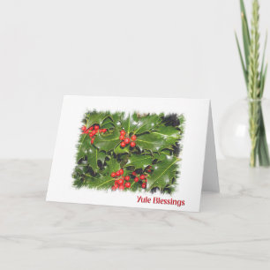 Yule Blessings Holiday Card