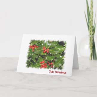 Yule Blessings Holiday Card
