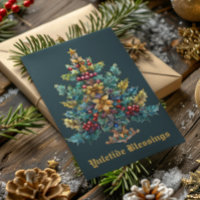 Yule Blessings Winter Solstice Holiday Card