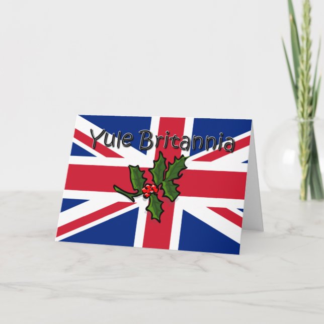 Yule Britannia Holiday Card (Front)