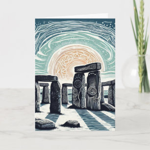 Yule Celebration Folded Holiday Card