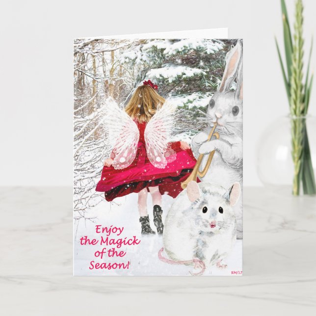 Yule Fairy Greeting Card (Front)