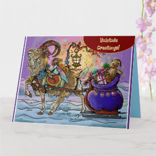 Yule Goat Holiday Magic Card