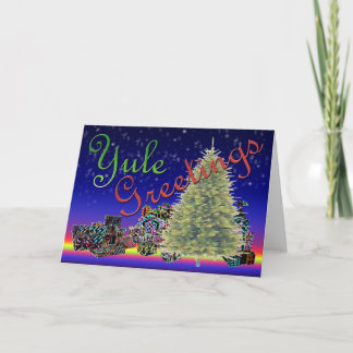 Yule Greetings Holiday Card
