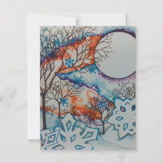 Yule Holiday Cheer Christmas Invite Snow Card