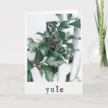 Yule Holiday Greeting Card