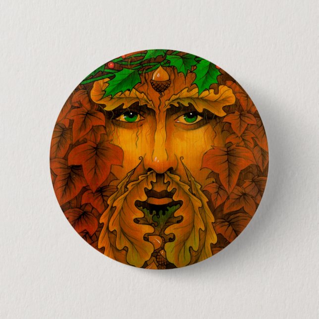 Yule King 2 Inch Round Button (Front)