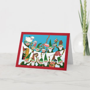 Yule Lads of Iceland, Christmas Pranksters in Snow Card