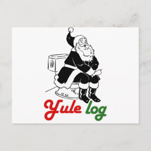 YULE LOG -.png Postcard