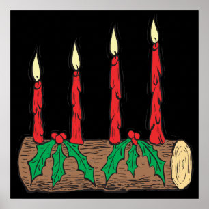 Yule Log Poster