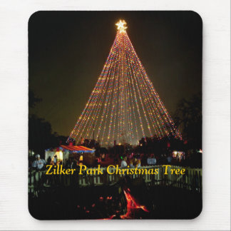 Yule Log, Zilker Park Christmas Tree Mouse Pad