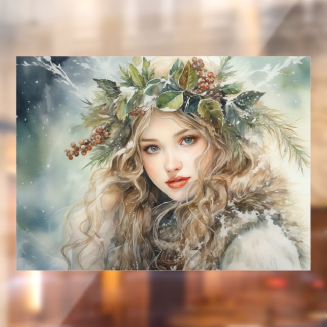 Yule Maiden Window Cling (Sheet 2)