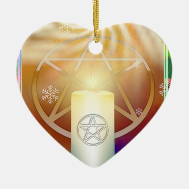 Yule Sun Ceramic Ornament (Front)