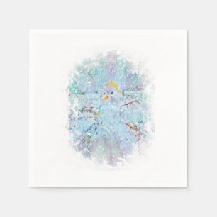 Yule Winter Snowman Napkin