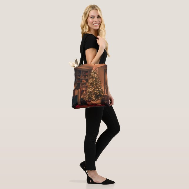 Yuletide Charm Tote Bag (On Model)